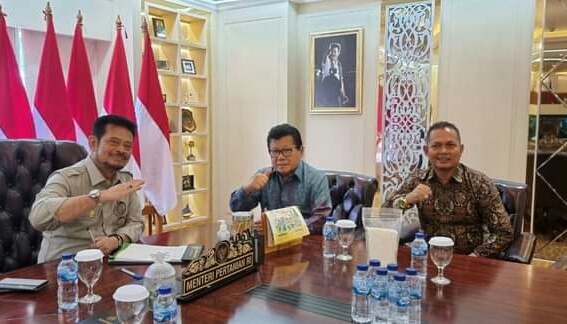 Demi Peningkatan Kesejahteraan Petani Sulbar, AAS Temui Mentan SYL di Jakarta